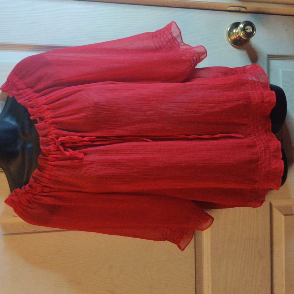 R Cinco Ranch Sheer Blouse Size XXL